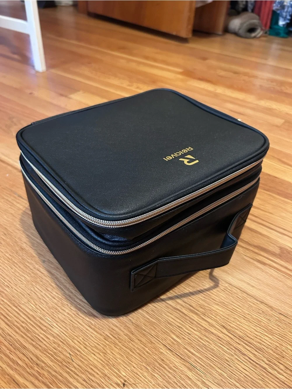 Amazon Black Lighted Makeup Organizer Case with Mirror